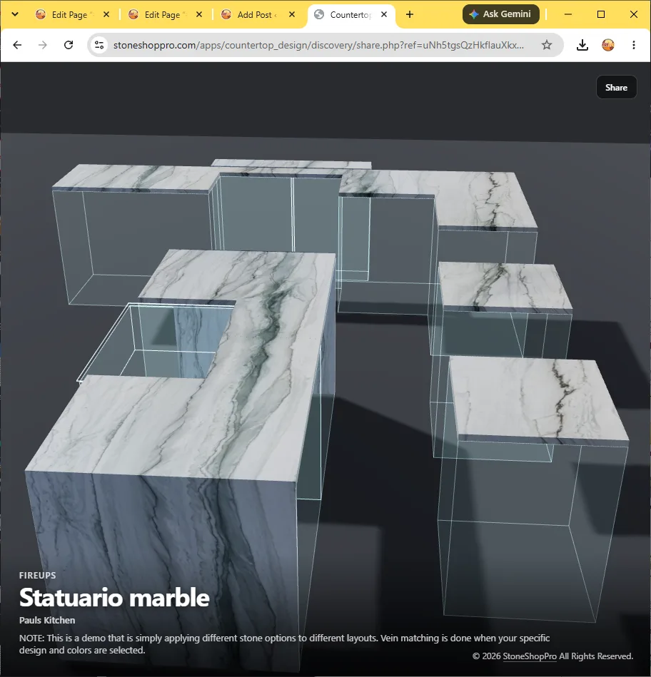 3d Countertop Design integration — Business Services